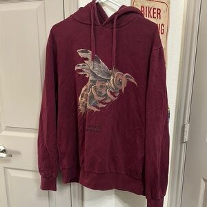 Women’s Eleven Paris Bee Burgundy Graphic Hoodie